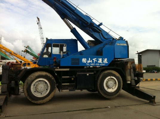 รถเครนมือสองนำเข้าจากญี่ปุ่น TADANO TR250M-5/-6