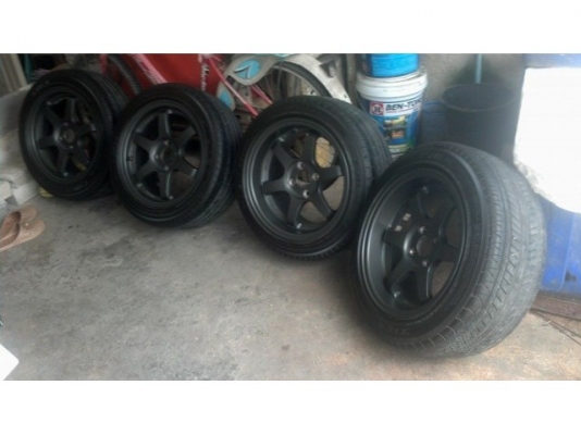 Te37 หน้า 7 หลัง 8 พร้อมยางฟอเก้นปลายปี 13 สภาพแจ่ม