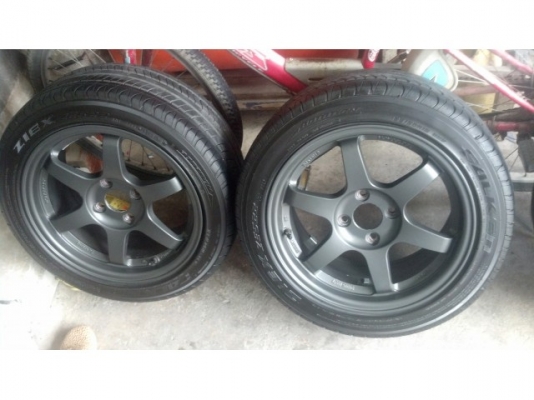 Te37 หน้า 7 หลัง 8 พร้อมยางฟอเก้นปลายปี 13 สภาพแจ่ม Te37 หน้า 7 หลัง 8 พร้อมยางฟอเก้นปลายปี 13 สภาพแจ่ม