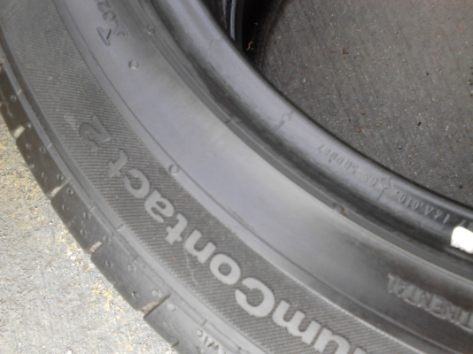 195/50R16 Continental Contact2 มี 2 เส้น ( หน้าแคบเลี้ยวไม่ติด ) TEL.081-427-3941