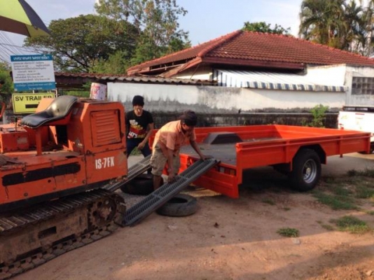 รถพ่วงสำหรับปิคอัพลาก พร้อมทะเบียน กว้างภายใน รวมซุ้มล้อ 2.50 ม. ยาว 3.5 ม.