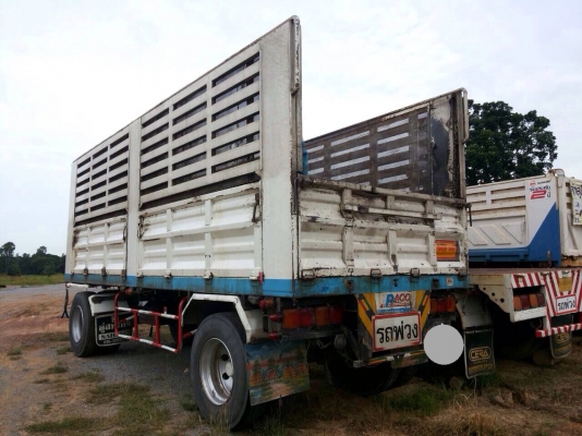 ขายรถพ่วง HINO MEGA เครื่อง 260 แรง ปี 47 กระบะไม่ดัมพ์ ทะเบียนพร้อม