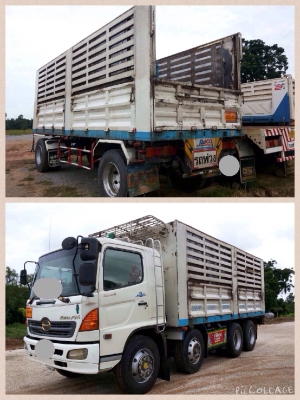 ขายรถพ่วง HINO MEGA เครื่อง 260 แรง ปี 47 กระบะไม่ดัมพ์ ทะเบียนพร้อม