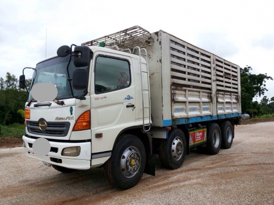 ขายรถพ่วง HINO MEGA เครื่อง 260 แรง ปี 47 กระบะไม่ดัมพ์ ทะเบียนพร้อม