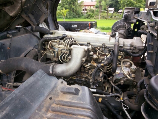 ขายรถพ่วง HINO MEGA เครื่อง 260 แรง ปี 47 กระบะไม่ดัมพ์ ทะเบียนพร้อม