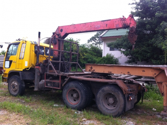 ขายรถ10ล้อติดเครน 5 ตัน  พร้อมหางสาลี่