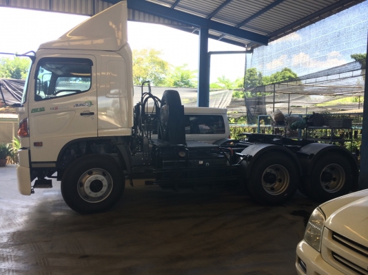 รถเทรล  นำลาภ มงคลสยาม ขายหัว  Hino 380 แรงใหม่พร้อมหางพื้น CIMC 3เพลา ยกดาวน์ ให้ 50,000