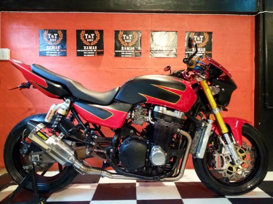 T&amp;T BIKE RAMA2ขายHONDA CB1300 ปี99 แต่งเต็มๆทั้งคันคับ งามแท้ มีทะเบียน กทม.เล่มเขียวครบ ราคา 97500
