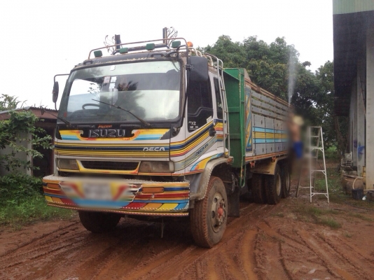ขายรถบรรทุกสิบล้อดัมพ์ ISUZU DECA เครื่อง 270 แรง ปี 40 กระบะมิเนียมซุ่นชัย เกียร์อิตั้น ทะเบียนพร้อม