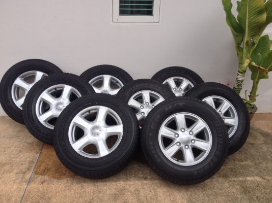 ล้อแม็กส์ isuzu all new ถอดป้ายแดง พร้อม ยาง 255-65-17 bridgestone