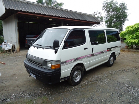 รถตู้  Toyota  hiace ปี 94  เครื่องดี  เดิม โรงงาน ขับดี ประหยัด  ใช้น้อย สี บางๆ  ทั้งคัน หน้า เดิม หลังเดิม  แก็ส  LPG ลงเล่มแล้ว