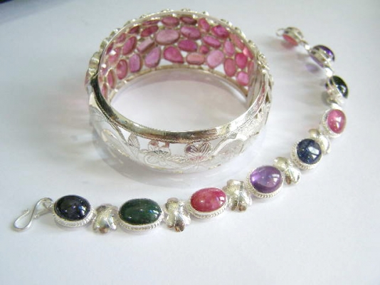 กำไลเงินทับทิมแท้ สร้อยแขนพลอยแท้ สวยมาก กำไลเงินทับทิมแท้ สร้อยแขนพลอยแท้ สวยมาก