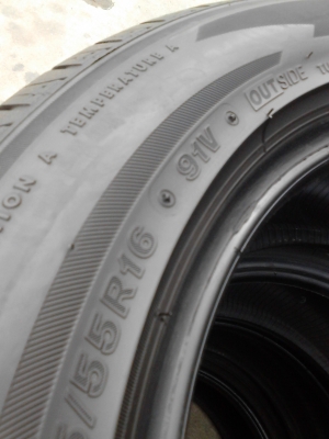 205/55R16 BRIDGESTONE TURANZA GR90  ขอบยางสวย รับบ่าแม๊ก TEL.081-427-3941