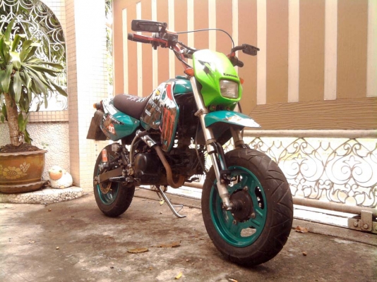 ขออนุญาติขาย KAWASAKI KSR 110 CC. ชุดแต่ง Monster โอนให้ฟรีครับ