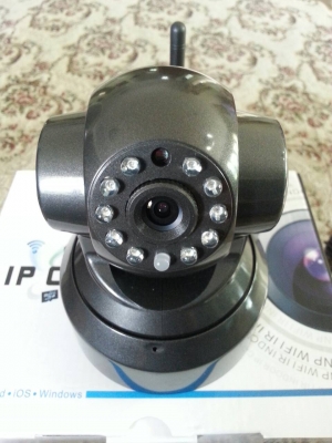 ขายกล้อง IP camera แบบไร้สายตัวเครื่องมีสัญญาณรับส่งไฟไวในตัว