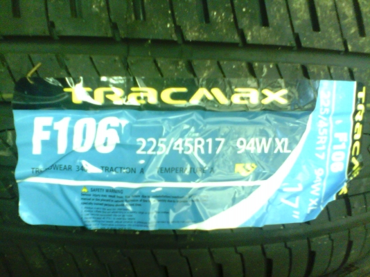 ยาง 225 45 17 TRACMAX F 106 ราคาเส้นละ 2,300 บาท ยาง 225 45 17 TRACMAX F 106 ราคาเส้นละ 2,300 บาท