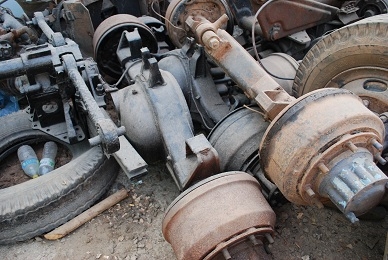 ขายเฟืองท้าย 1 เพลา พร้อมแท่น หน้า-หลัง