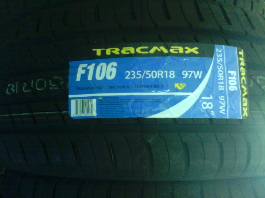 ยาง 235 50 18 TRACMAX F 106 ราคา 3,100 บาท .....