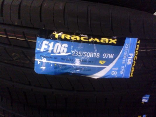 ยาง 235 50 18 TRACMAX F 106 ราคา 3,100 บาท ..... ยาง 235 50 18 TRACMAX F 106 ราคา 3,100 บาท .....
