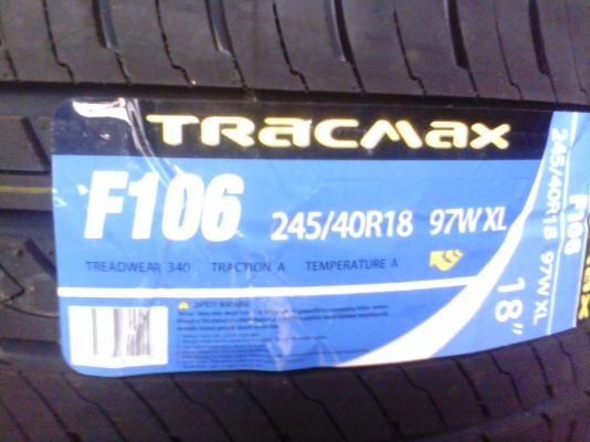 ยาง 245 40 18 TRACMAX F 106 ราคาเส้นละ 3,000 บาท .....