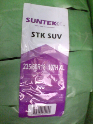 ยาง 235 60 18 SUNTEK MAX H/T ราคาเพียง 3,400 บาท ...