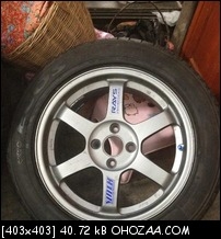 ขายล้อTE37 ขอบ16 4/100 งานก็อบเหมือนมาก สีเทากัลพร้อมยางถูกๆ