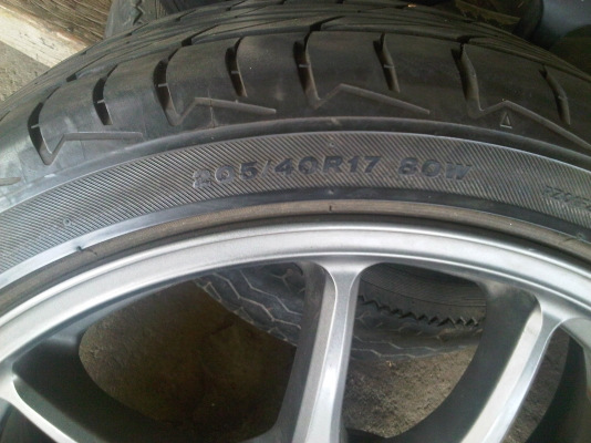 ขายล้อแท้W WORK EMOTION ขอบ17ติดEK9  พร้อมยางเทพ 35000