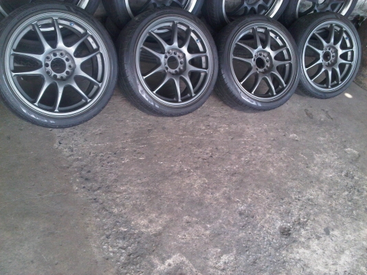 ขายล้อแท้W WORK EMOTION ขอบ17ติดEK9  พร้อมยางเทพ 35000