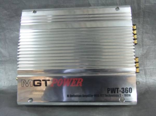 ขายแอมป์รถยนต์MGT 2แชลแนลมือสองjapan