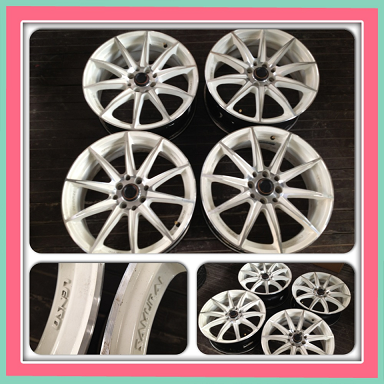 ขายแม็กซ์มือ2ขอบ17 Lenso Samulai สีขาวหน้าเงา 4รู100/114 ราคา 7,500 บาท ราคาถูก