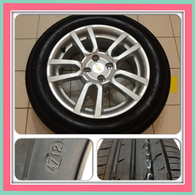 ขายล้อแม็กเดิม Chevrolet Sonic LTขอบ 16 4/100+ยางปี 12 ราคา 14900 บาท ราคาถูก