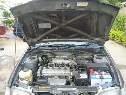 ขายรถที่บ้านพร้อมใช้ด่วน TOYOTA ท้ายโด่ง ท้ายแยก 1.6 GLI ออโต้ ปี96 สวยจัด