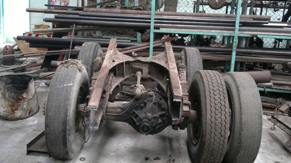 ขายคานหน้า-หลัง 6BF  ยกลงจากรถ