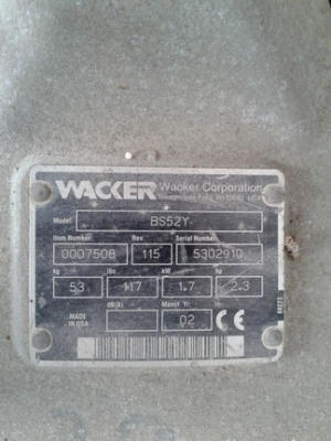 ขายเครื่องตบดิน wacker เพิ่งมาจากญี่ปุ่น