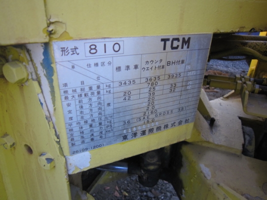 ขาย รถตักเล็ก TCM รุ่น 810 มือสองญี่ปุ่น ขาย รถตักเล็ก TCM รุ่น 810 มือสองญี่ปุ่น