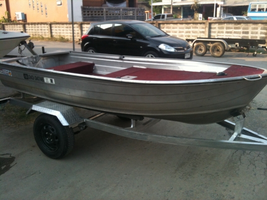 ขายเรือ อลู พร้อมเทลเลอร์ ไม่มีเครื่อง