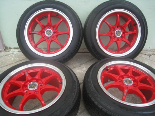 ขายล้อแม็ก CE28N 15"x7" 4/100 +ยางปี 09 (081-3747940)
