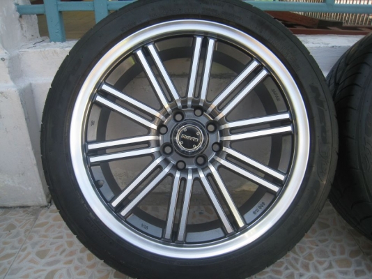 ขายล้อแม็ก 17"x7" et42 4/100,114 + ยางปี 10 ( 081-3747940 )