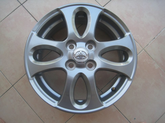 ขายล้อแม็กเดิม TOYOTA VIOS ขอบ 15"x5.5" et 45 4รู100 +ยางปี 10,11(081-3747940)