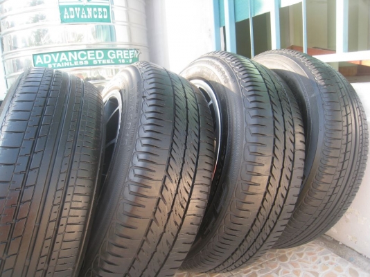 ขายล้อแม็ก Lenso Samurai sc-01 15"x6.5" et 38 4รู100+ ยางปี 10,11 (081-3747940)