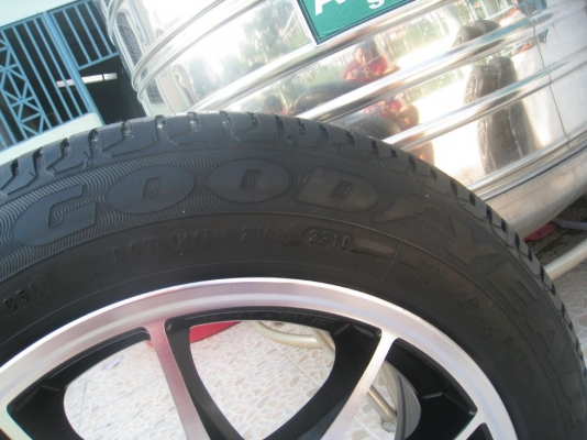 ขายล้อแม็ก Lenso Samurai sc-01 15"x6.5" et 38 4รู100+ ยางปี 10,11 (081-3747940)