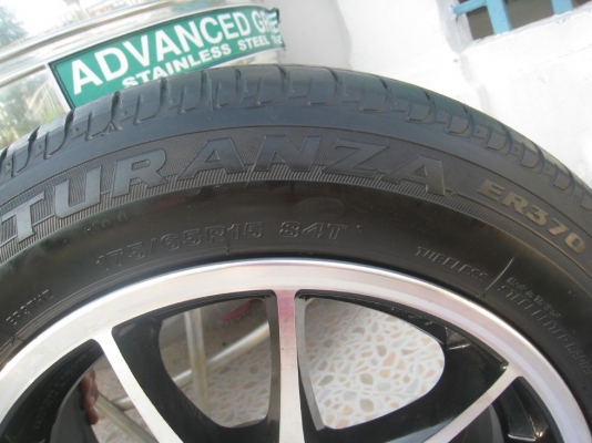 ขายล้อแม็ก Lenso Samurai sc-01 15"x6.5" et 38 4รู100+ ยางปี 10,11 (081-3747940)