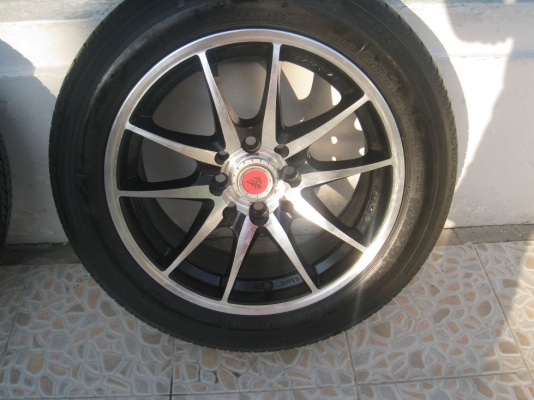 ขายล้อแม็ก Lenso Samurai sc-01 15"x6.5" et 38 4รู100+ ยางปี 10,11 (081-3747940)