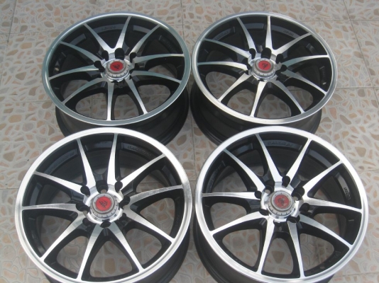 ขายล้อแม็ก Lenso Samurai sc-01 15"x6.5" et 38 4รู100+ ยางปี 10,11 (081-3747940)