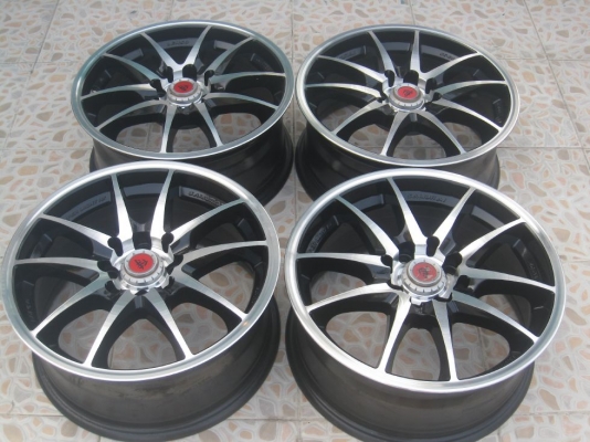 ขายล้อแม็ก Lenso Samurai sc-01 15"x6.5" et 38 4รู100+ ยางปี 10,11 (081-3747940)