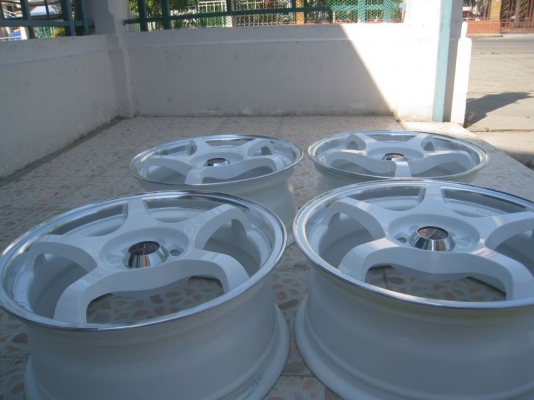 ขายล้อแม็ก ADVANTI racing  15"x6.5" et 38 4รู 100+ยางปี11 (081-3747940)