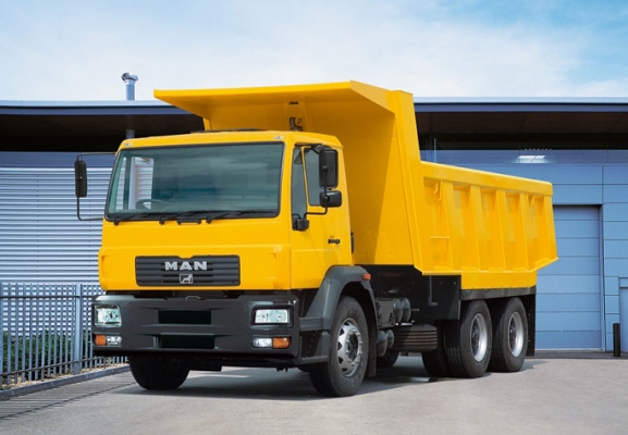 รถดั้มใช้งานเหมือง บ่อดิน โรงโม่หิน  MAN *** ราคาไม่รวมกระบะ***