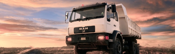 รถดั้มใช้งานเหมือง บ่อดิน โรงโม่หิน  MAN *** ราคาไม่รวมกระบะ***