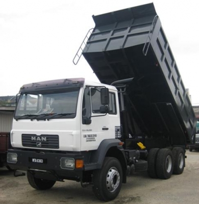 รถดั้มใช้งานเหมือง บ่อดิน โรงโม่หิน  MAN *** ราคาไม่รวมกระบะ***