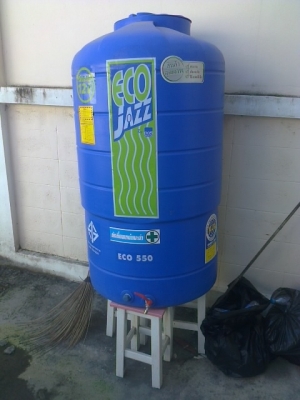 ขายถังพลาสติกเก็บน้ำความจุ550ลิตรอย่างดี